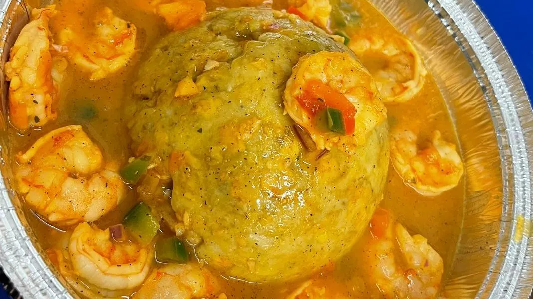 Mofongo De Camarones/ Shrimp Mofongo